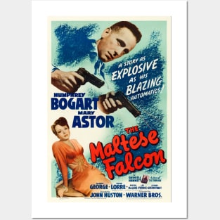 The Maltese Falcon Movie Poster (Explosive Version) Posters and Art